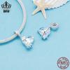 Exquisite Starfish Pendant: S925 Sterling Silver Blue DIY Jewelry Loose Beads