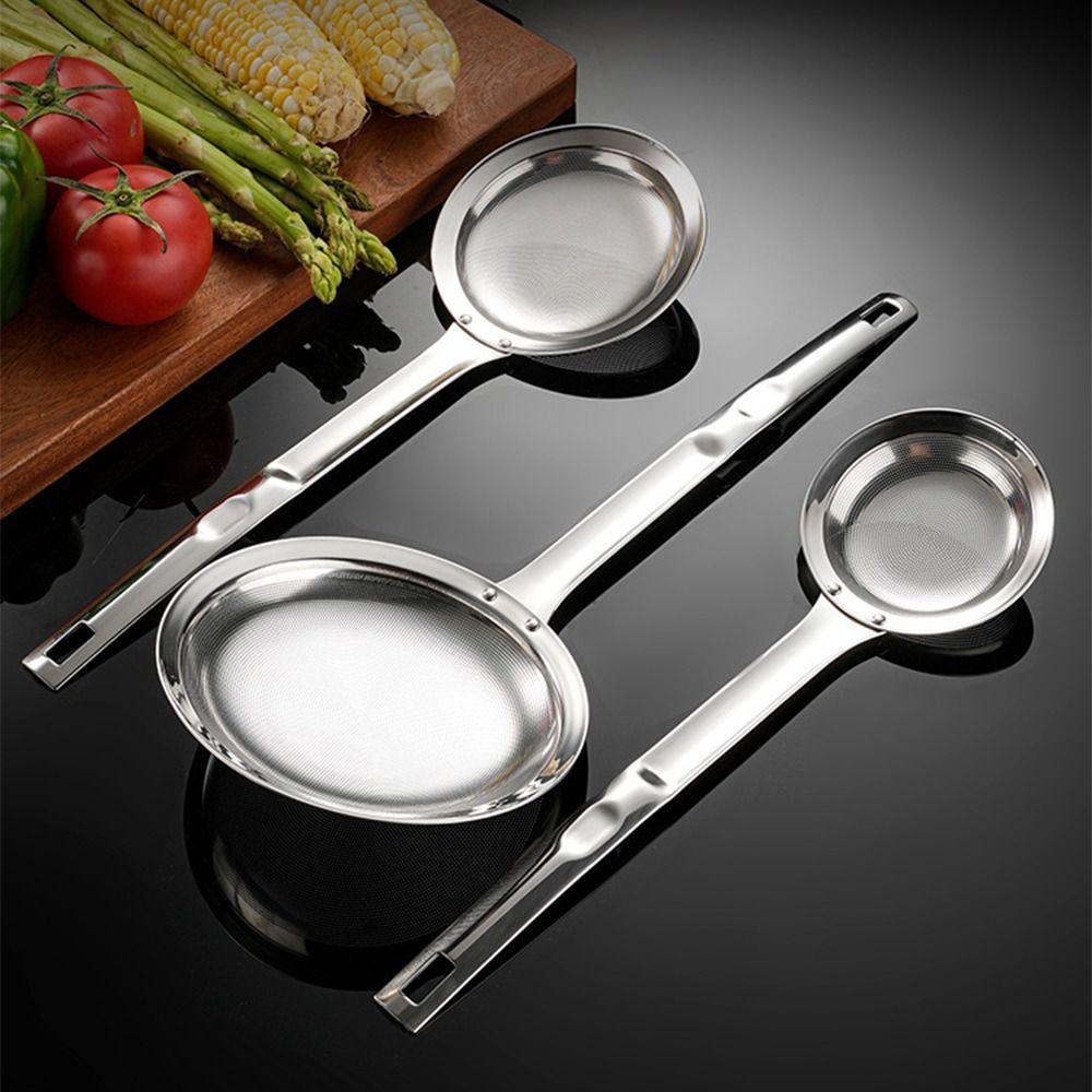 Reusable Stainless Steel Oil Skimmer Oil Filtering Spoon  Restaurant Supplies