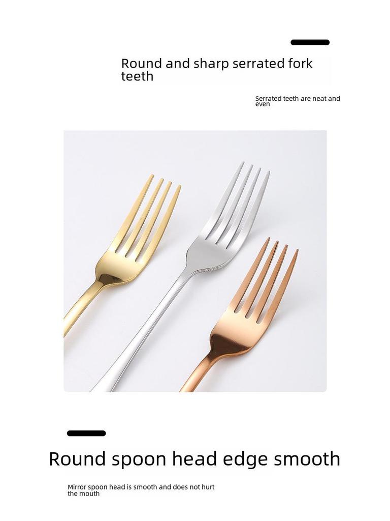 Set de tacâmuri de exterior din oțel inoxidabil cu cuțit, furculiță, lingură și pungă de pânză