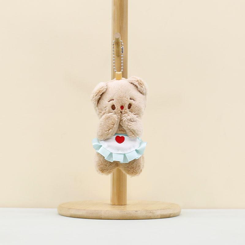 Adorable Cute Yellow Bear Plush Pendant Keychain Doll Soft Toy For Bags