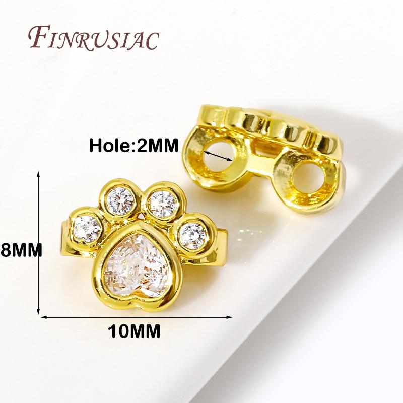 10MM Rhodium/Gold Plated Shiny Zircon Butterfly Spacer Bars 2 Holes Separators For Strand Beads Jewelry Making DIY Accessories
