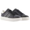 Armani Exchange Round Toe Lace-Up Flat Color Block Striped Low-Top Sneakers Men Sneakers Black White XM002198AF21421MC024