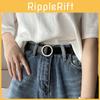 Fashionable No Hole Women's Casual Waist Belt Stylish Simple Pu Material For Everyday Use