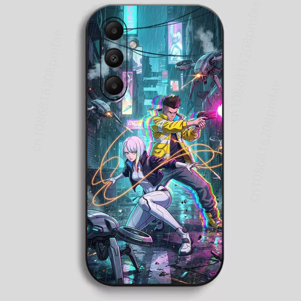 

C-Cyberpunk E-Edgerunners Чехол для телефона Samsung Galaxy A13, 21s, 22, 31, 32, 40, 52, 71, A91 Мягкий черный корпус 7 Samsung A20 A20S