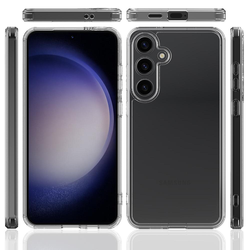 

Прозрачный чехол для телефона Samsung Galaxy S24 FE из ТПУ+акрила, ударопрочная задняя крышка для телефона Transparent