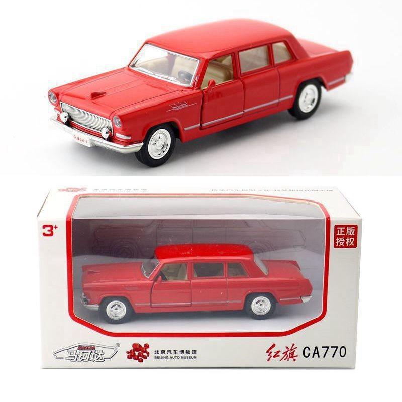 Flag Red Toy Car Alloy With Opening Doors Design For Daily Gift Childrens