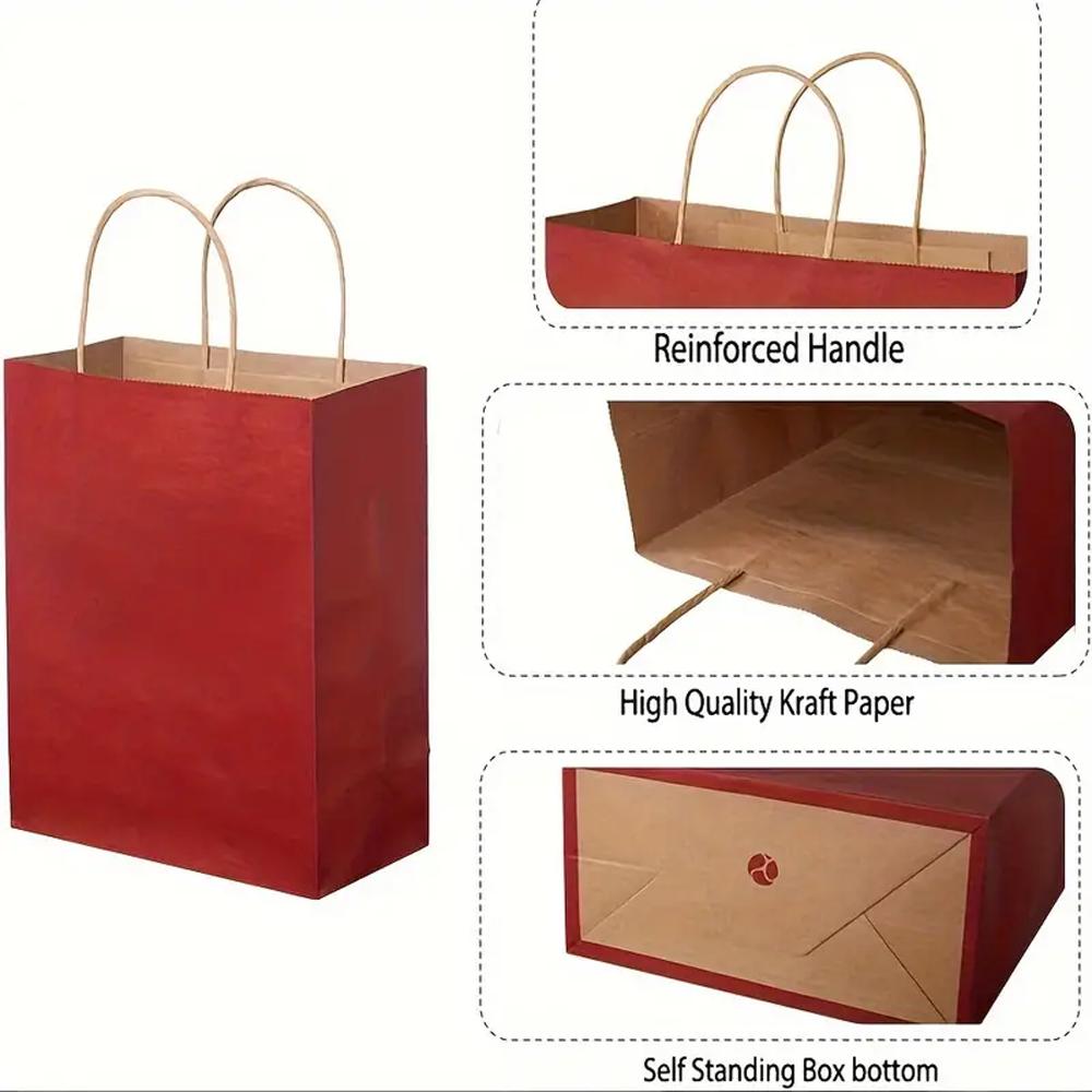 Kraft paper bags, etiquette, holiday gift bags, takeout fast food packaging bags, milk tea and coffee packaging bags