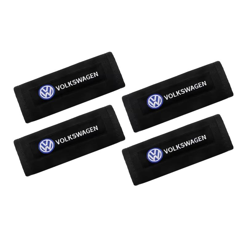 2026 New Set Car seat Neck Pillows&Seat Belt Cover Comfort Rest Travel Cushion For Volkswagen VW Scirocco CC Golf 6 GOLF 7 MK6 Polo