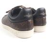 Doskonałe sneakersy LOUIS VUITTON z niskim wycięciem Linia Luxembourg Monogram Brązowe Używane