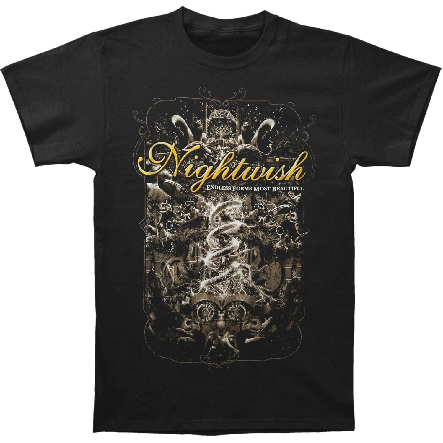 Men s Nightwish Endless Forms Summer Festivals 2016 T-shirt Small Black M