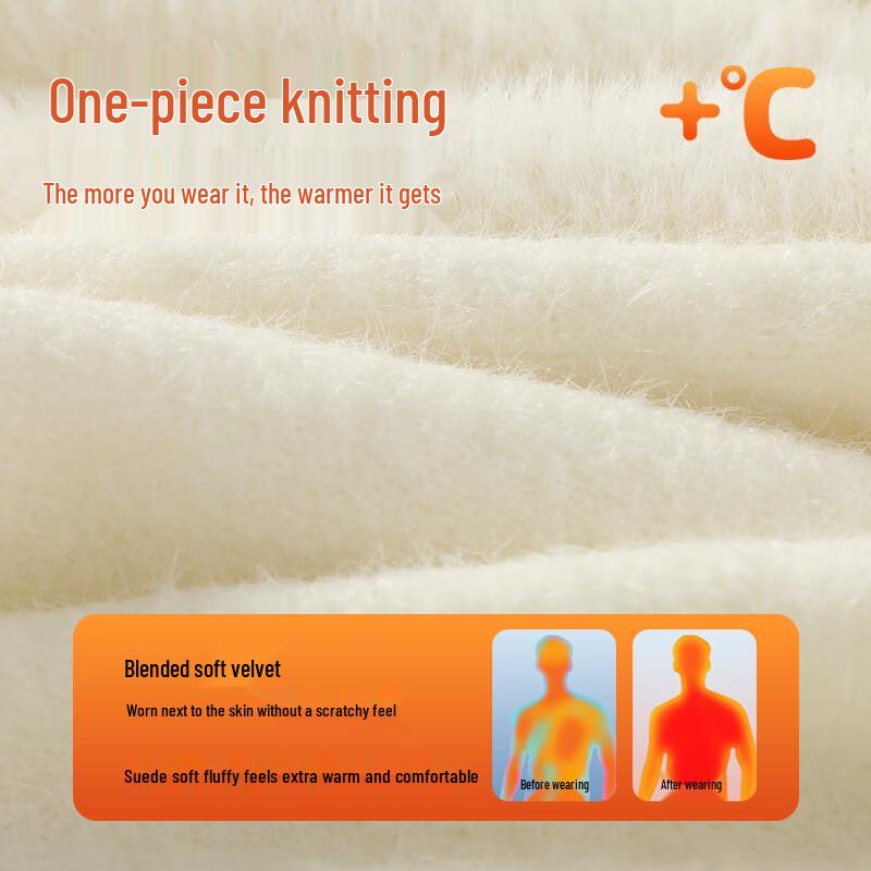 JEEP Men's Winter Fleece-Lined Pullover Sweater