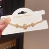Koreanischer Stil Zirkonia Rundes Durchbrucharmband: Elegantes, hochwertiges, vielseitiges Design für Handschmuck.