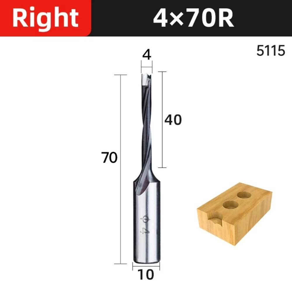 Neue 2-Schneiden-Bohrer 10mm Schaft Hartmetall-Fräser Links/Rechts Holzbearbeitungswerkzeuge Holzlegierung