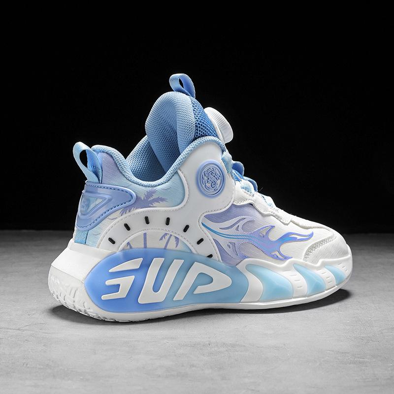 2025 lato nowe buty chłopięce antypoślizgowe i odporne na zużycie buty do koszykówki buty sportowe dziecięce buty do biegania z siateczki dla dzieci w wieku średnim i starszym