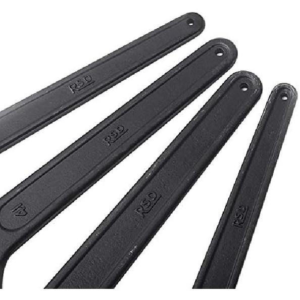 Single Open Ended Spanner, Heavy Duty Flat Compression Fitting Spanner for Home and Outdoor Repairing (24mm)