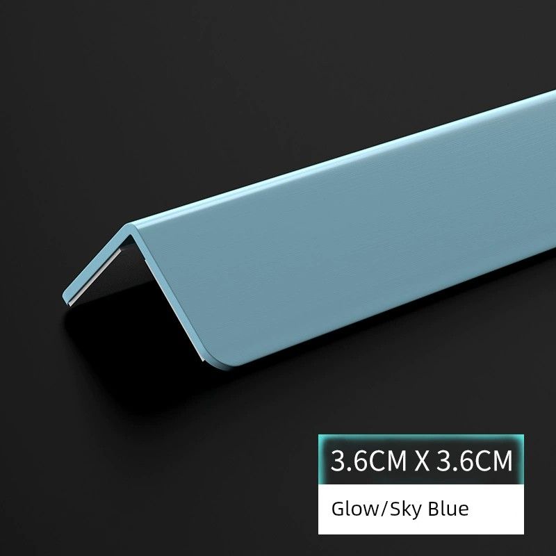 PVC Corner Wall Protector Protection Bar Bumper Strip Corner Corner Protection Strip Corner Protection Tile Living Room Decoration Right Angle Trim