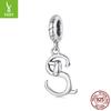 Personalized Fun Dachshund Letter Pendant Accessories S925 Sterling Silver Letter Diy Beads