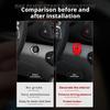 Engine Start Stop Button Cover Metal Interior Accent, Stick On Trim Frame for a Finished Dashboard Style in Cars