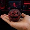 Creepy Moon Sphere Ornament 3D Printed Face Figurine, Spooky Lunar Statue Desk Decor, Horror Dark Fantasy Room Accessory Expression Collectible
