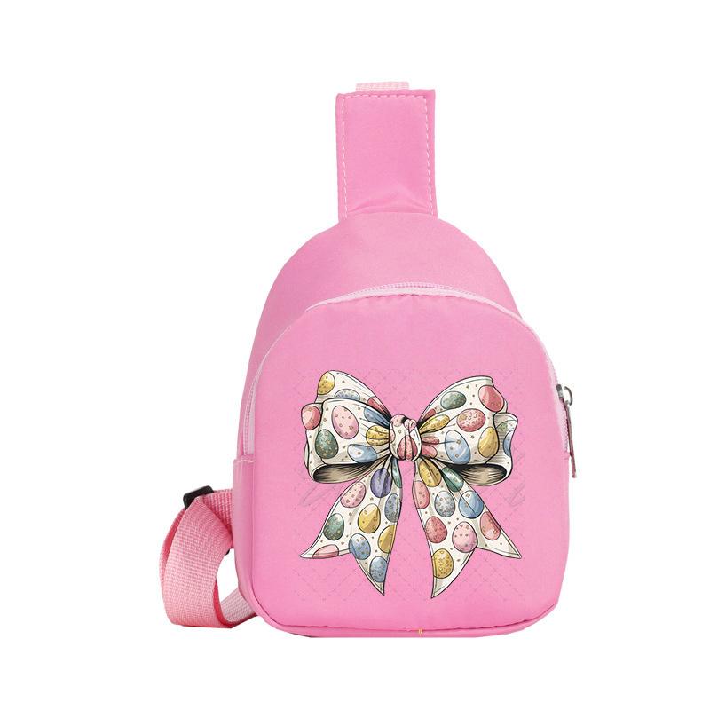Easter Printed Shoulder Bag Men's and Women's Versatile Casual Children's Breast Bag Crossbody Bag