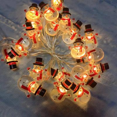 Christmas Halloween Copper Wire String Lights - Santa, Snowman & Tree Pendants