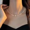 Shijia pearl necklace women's niche design sense fashion temperament collarbone chain neck chain sweater chain bead chain