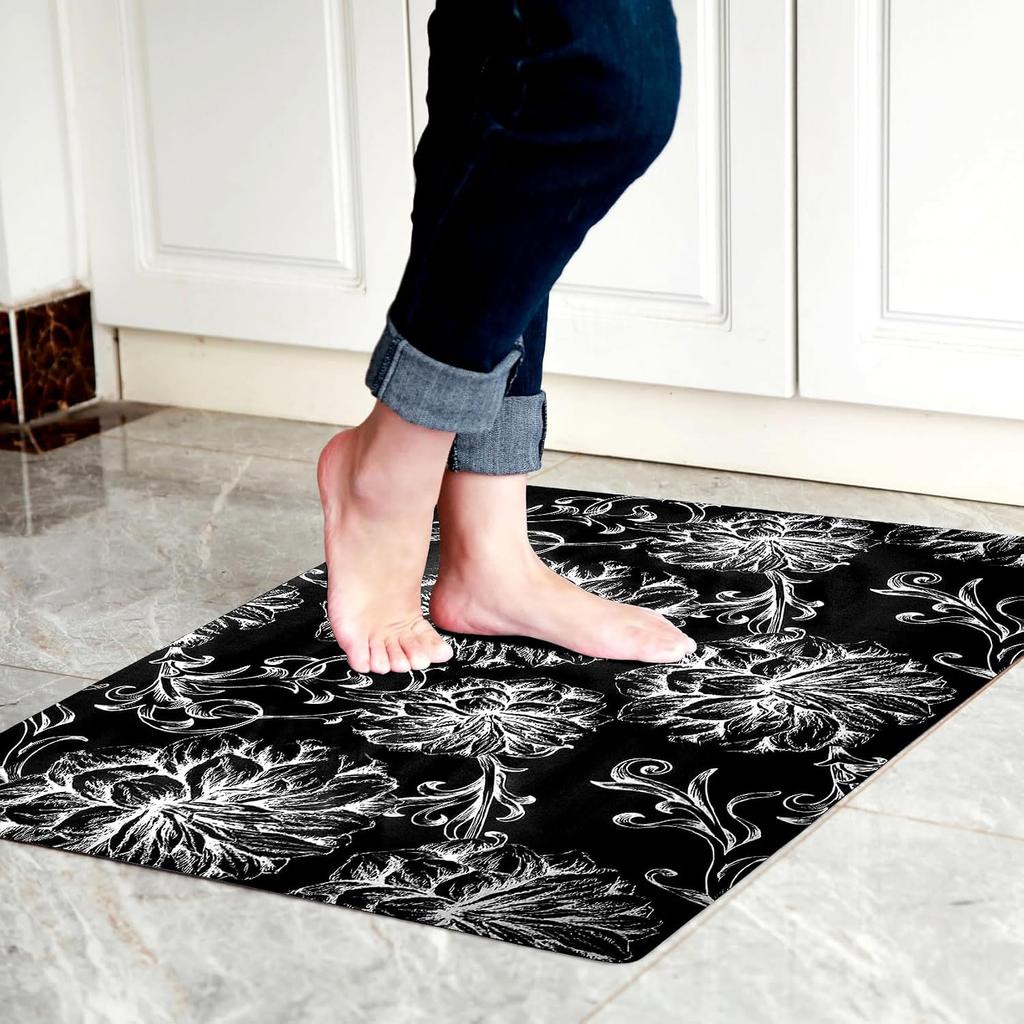 Green Leaf Rug Machine Wash Dining Comfy Bedside Floor Mat Front Door Rug Patio Corridor Living Sofa Side Indoor Carpet Bohemian