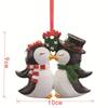 Christmas Tree Hangings Pendants Home Decorations For Tree Wall Doorway Couple Snowman Penguin Bear Ornaments For Party Decor