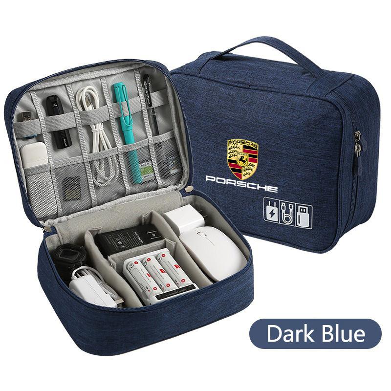 Borsa Portaoggetti Multi-Funzione per Auto Impermeabile Portatile Grande Custodia Per Porsche Panamera Cayenne Taycan 911 718 Macan Carrera-GT 928 94