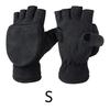 Winter Warm Half Gloves Outdoor Thermal Fleece Glove Elastic Wristband Man Women Kids Children Windproof Mitten for Cycling