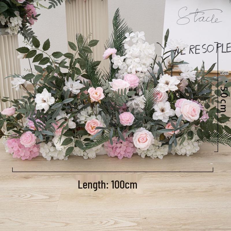Large Silk Flower Arrangement for Wedding Aisle Decoration