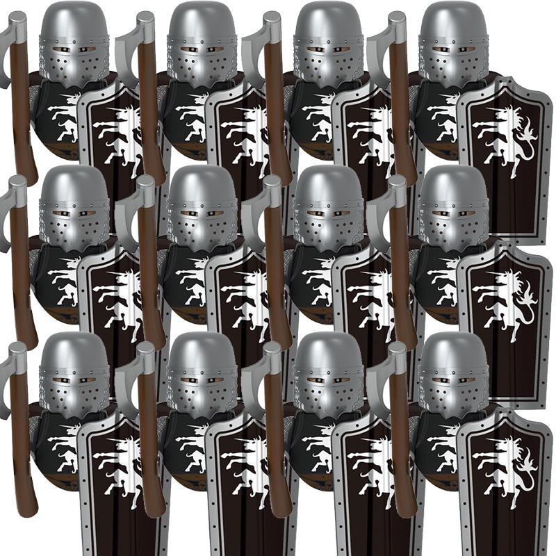 Kids Toys Medieval Military Figures Imperial Forbidden Army Knight Legion Ancient Soldier Suits Building Blocks Model Gifts