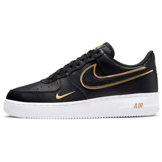 Nike Air Force 1 Black Metallic Gold White - da8481001