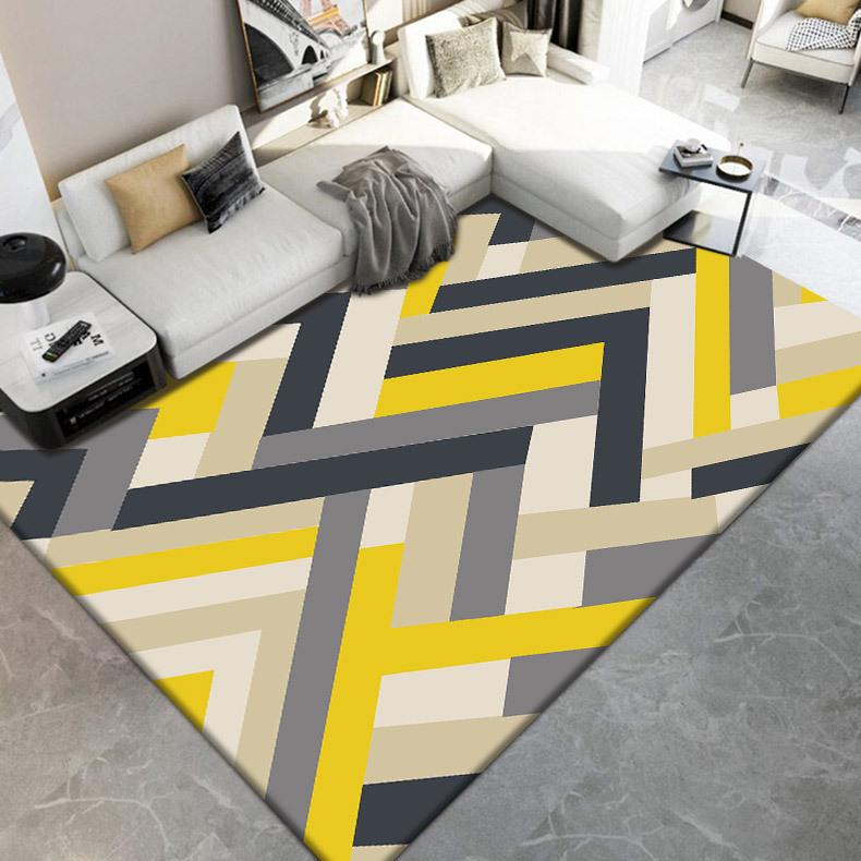 Carpet Living Room Bedroom, Bedside Carpet Autumn and Winter Simple Room Floor Mat Easy To Maintain