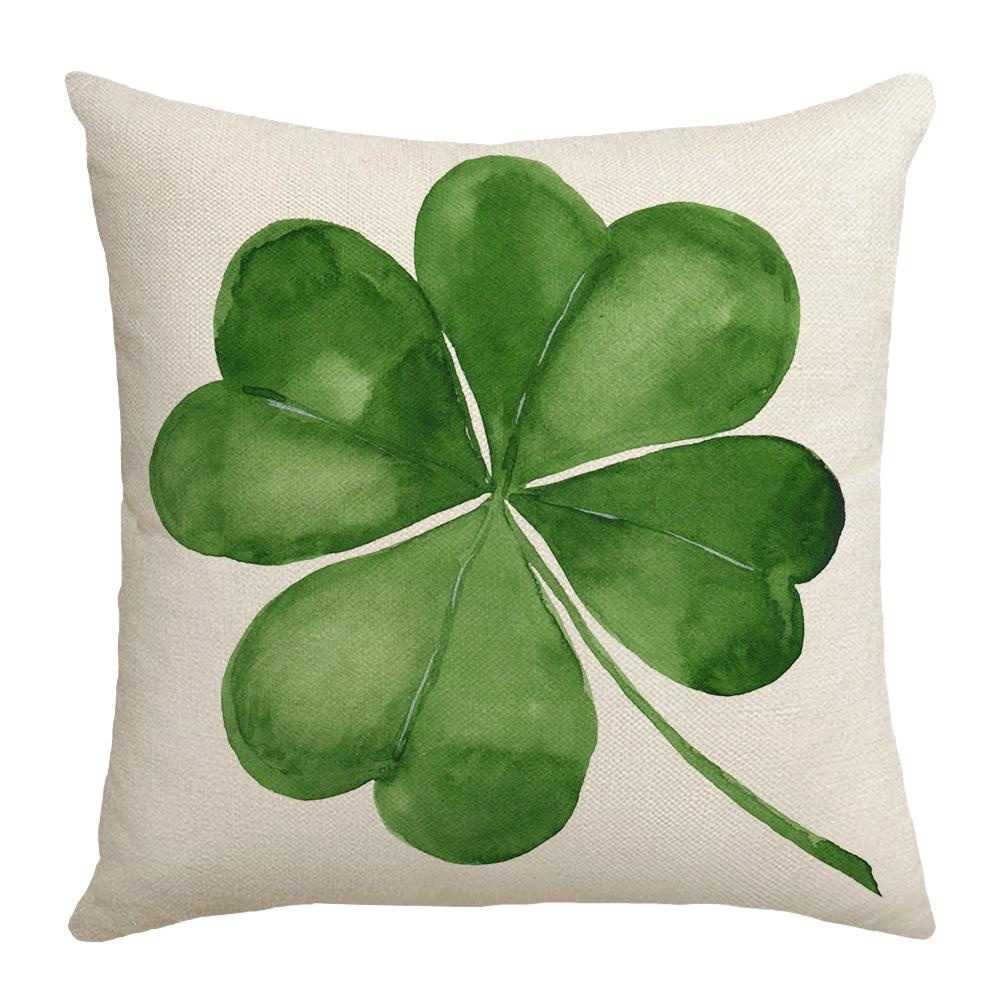 Holiday Lucky Sofa Pillow Cover Lumbar St. Patrick's Day Decorative Printed Pillow