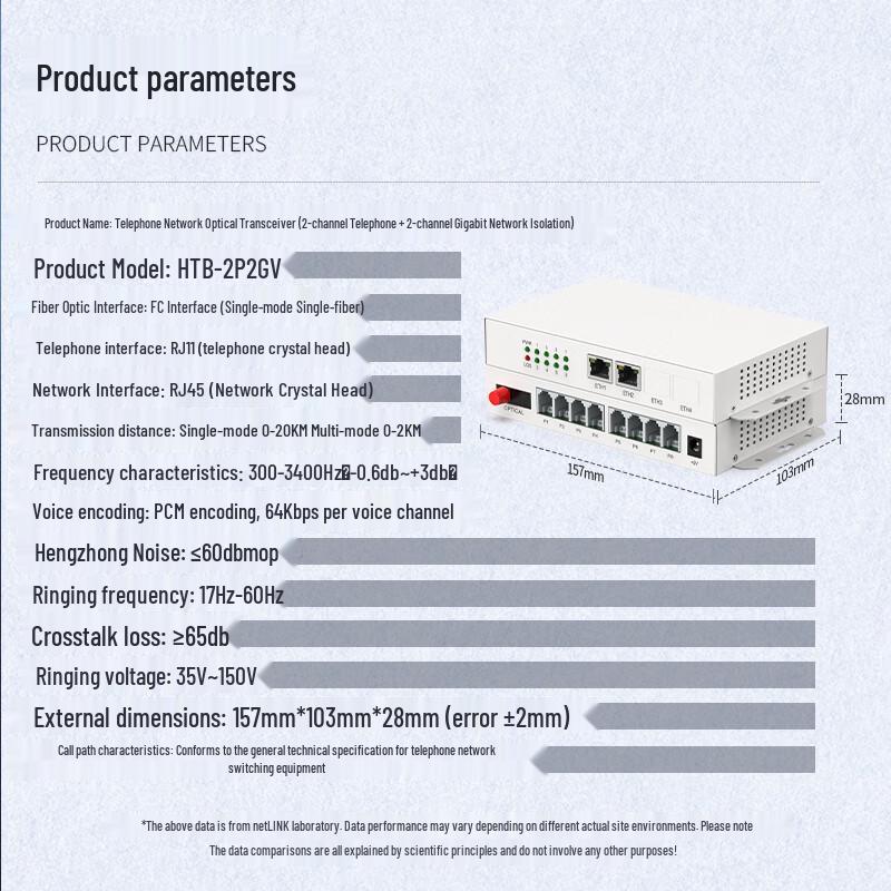 netLINK Telecom-Grade PCM Phone & Physically Isolated Network Fiber Optic Extender