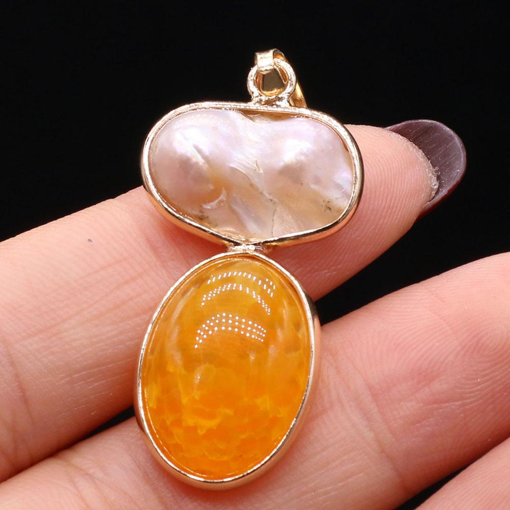 1Pc Unique Natural Stone Agate Pendant, Bohemian Irregular Women Charms for DIY Necklace Earrings Decoration Accessories, Carnival Jewellery Making