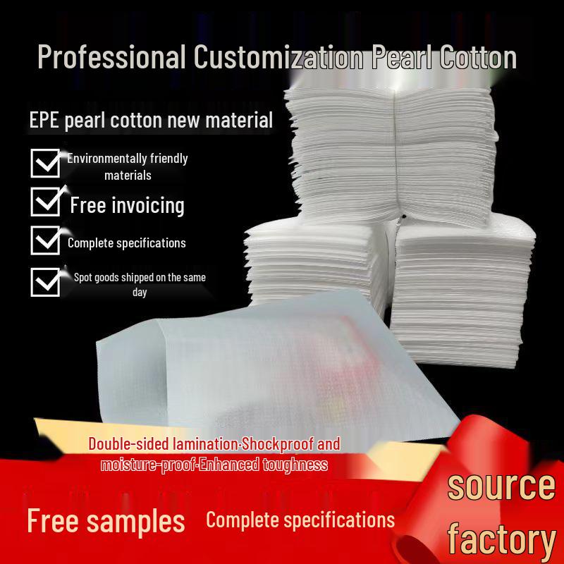 Perlová bavlna EPE Pěnový sáček pro nárazuvzdorné a vlhkuvzdorné balení hardwaru, kosmetiky a porcelánu