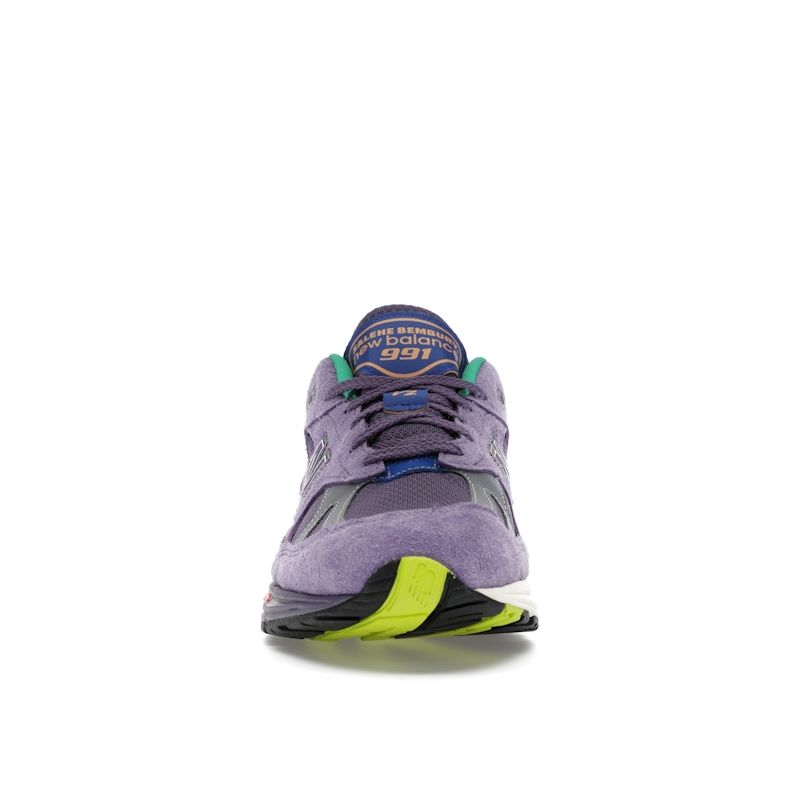 Salehe Bembury X New Balance 991v2 Made In England Colors Be The Palette Unisex Sneakers Purple Purple-Heart Mulled-Grape U991SB2