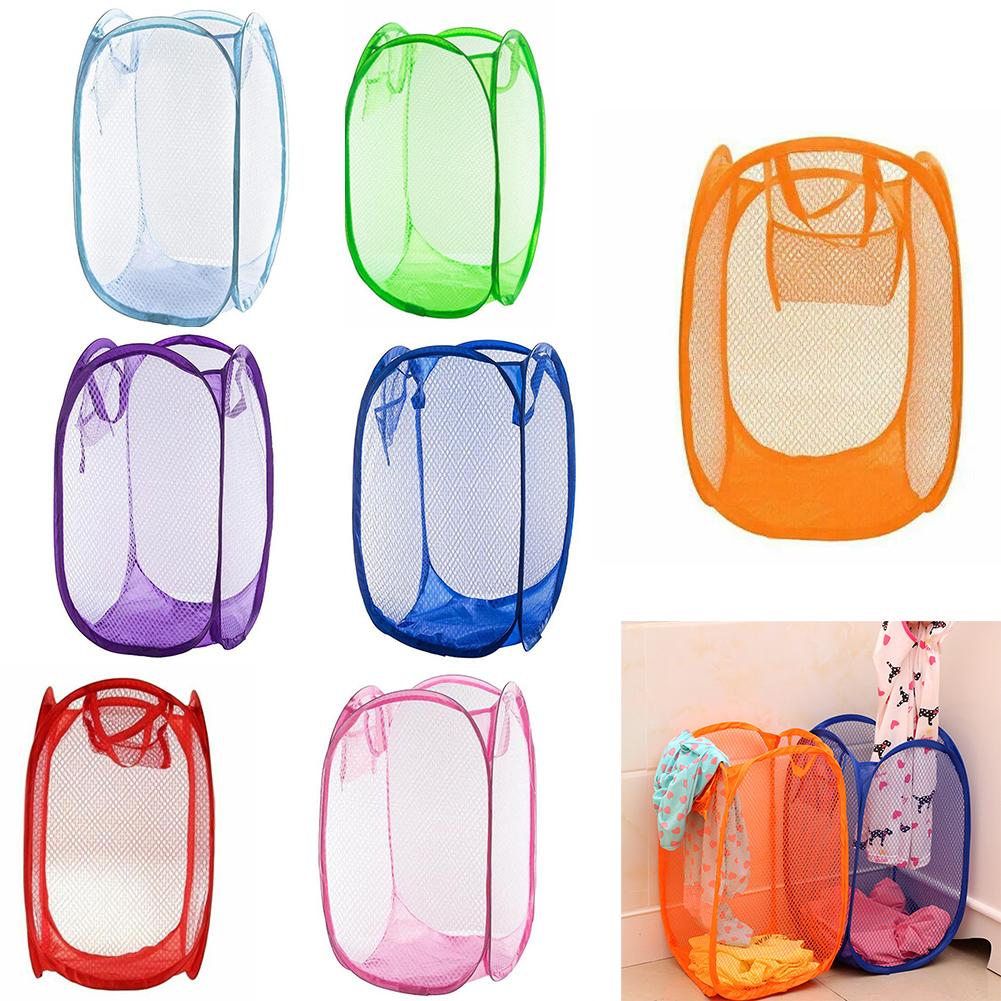 Foldable Clothes Basket Hamper Holder Large Laundry Polyester