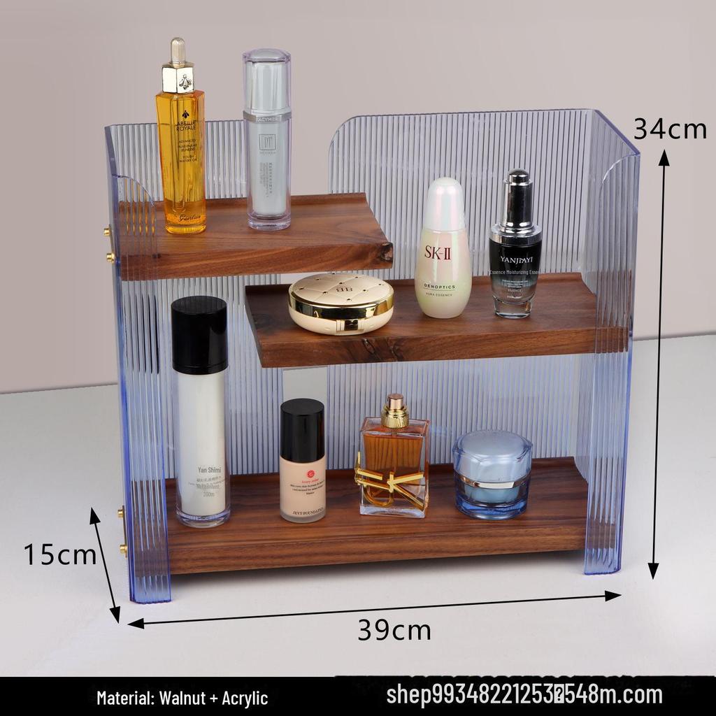 Organizzatore di Lusso in Acrilico per Cosmetici per Lavandino del Bagno o Scrivania