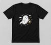 Halloween Cute Ghost Lantern Spooky Night Tee Black T-Shirt