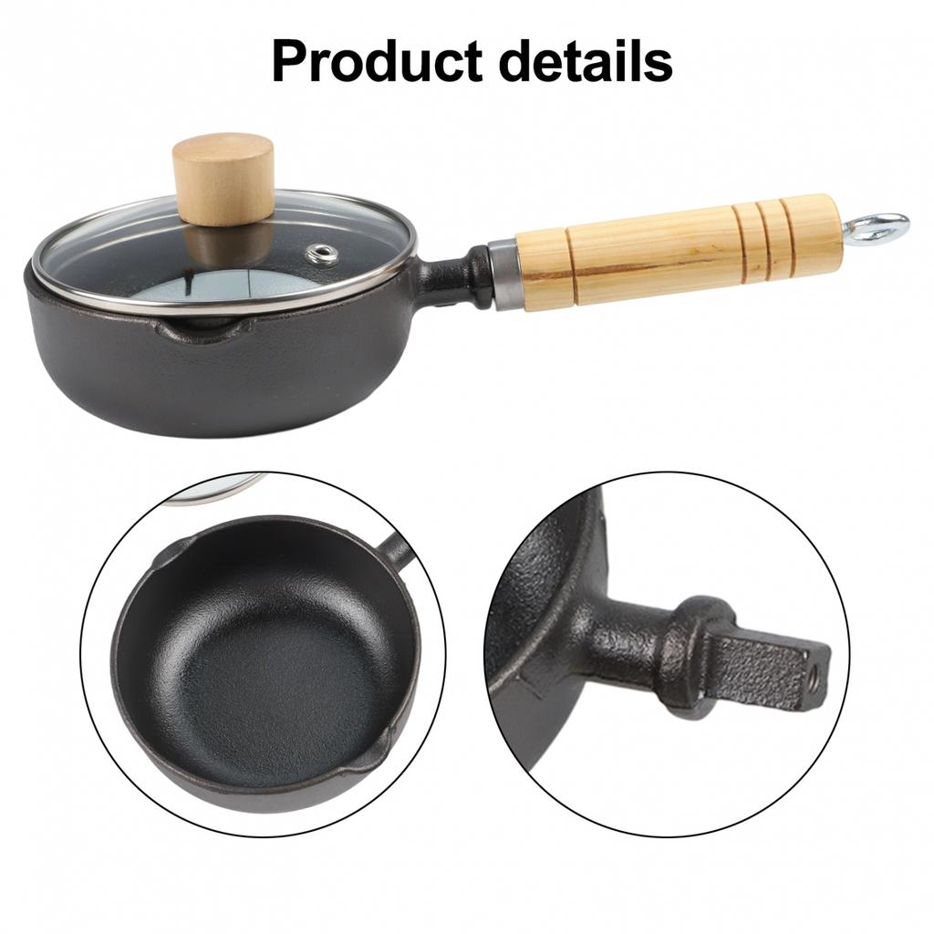 Small Iron Pan for Frying Eggs and For hot Milk with Induction Compatibility