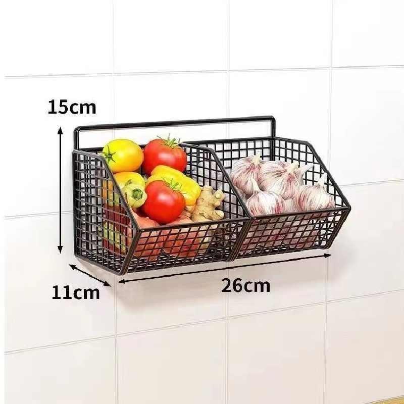 Kitchen Condiments Utensils Organizer Rack Wall Hanging Storage Tools Plate