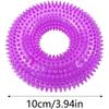 Multifunctional Dog Spiky Toy Durable Dog Teething Toy Spiky Training Ring  for Small Medium Dogs