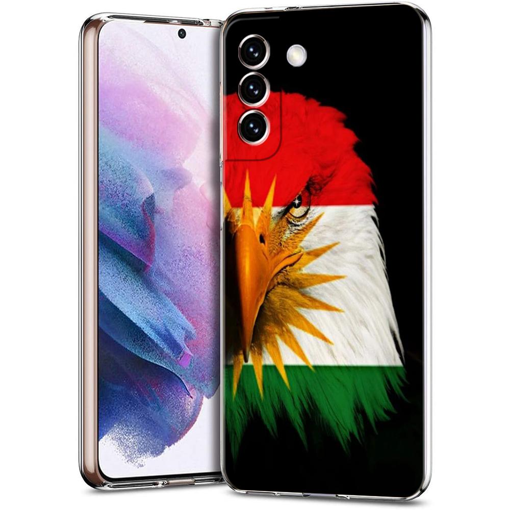 K-Kurdistan Flag Phone Case for Samsung Galaxy S23 S20 FE S22 S21 Ultra M21 M22 M32 S10 S10E S9 S8 Plus 5G Transparent Shell Bag