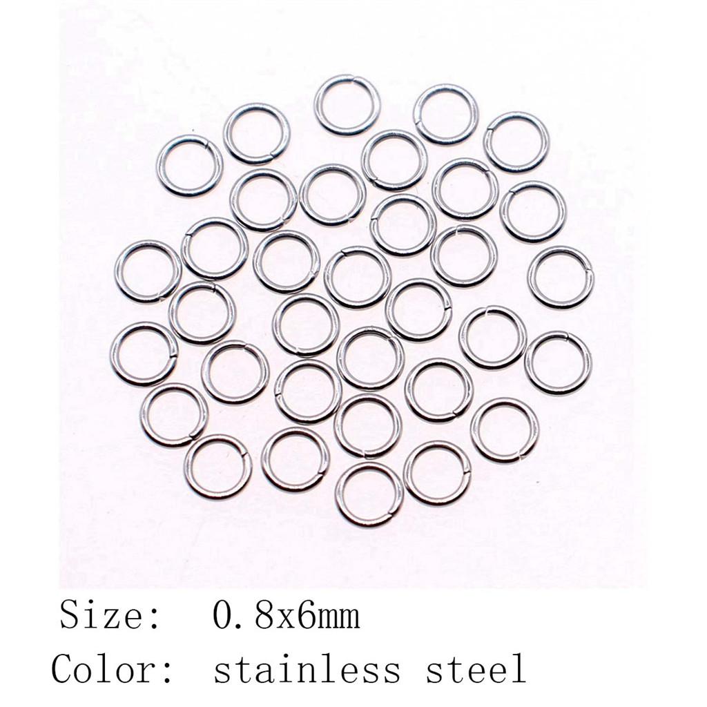 Thanksgiving Day Accessories For Making Jewelry Split Rings Stainless Steel 5 Sizes Accessories Parts Items Woman Accesories