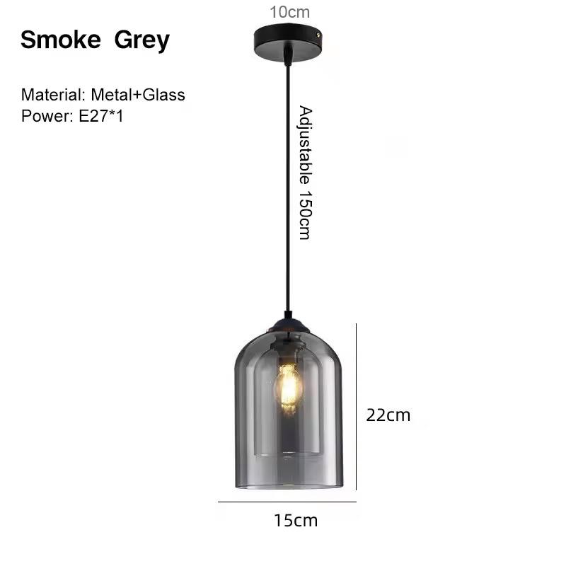 Dinning Room Retro Pendant Lamps Hanging Lighting for Corridor Foyer Glass Interior Chandelier Lights for Bedroom Kitchen Island