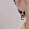 Silver Needle Korean Fashion Zircon Drop Earrings For Women Jewelry Trending New Luxury Vintage Gold Color Earrings