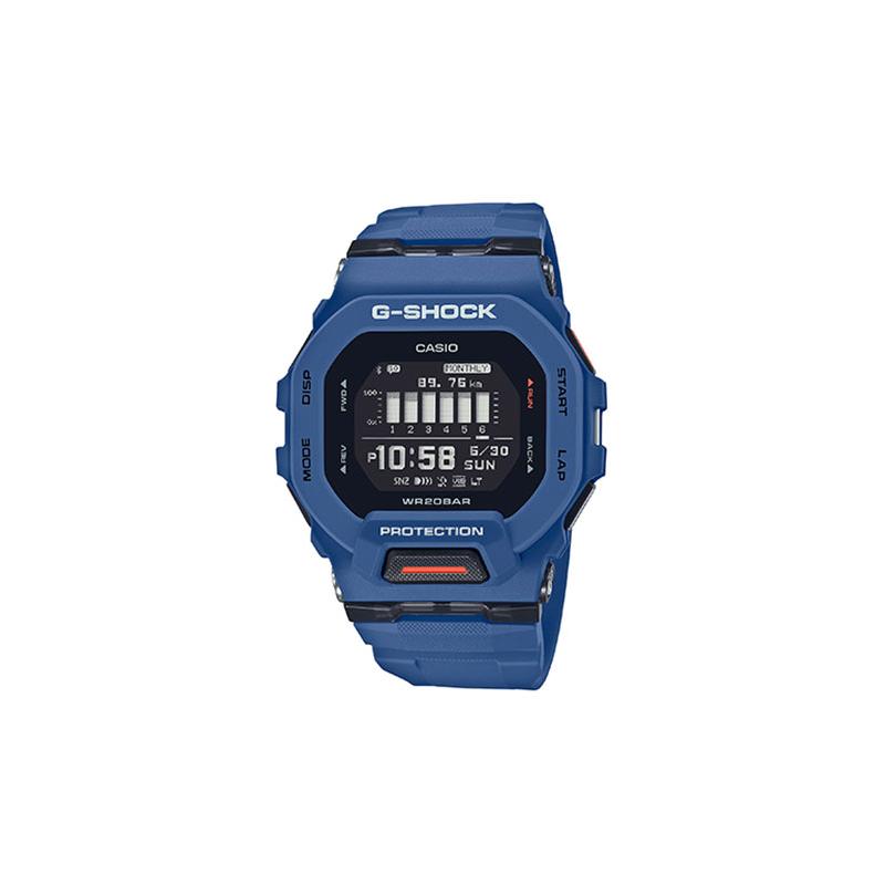 

Casio G-SQUAD Series G-SHOCK Outdoor Multi-Function Pedometer Intelligent Training Tracking LED Light Quartz Movement Resin Strap Japanese GBD-200-2PR чёрный